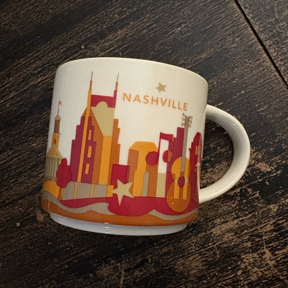 Starbucks Other - Starbucks Nashville Skyline Mug - White and Orange